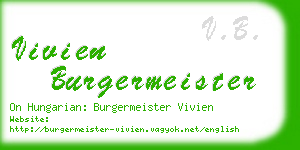 vivien burgermeister business card